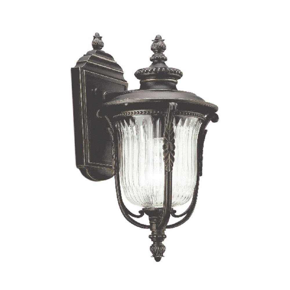 Image of Elstead KL/LUVERNE2/S Luverne 1 Light Small Wall Lantern Light In Rubbed Bronze
