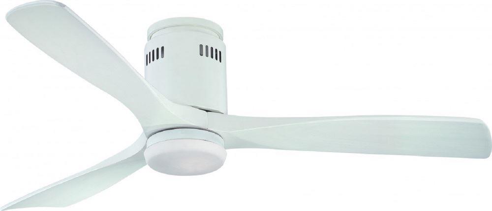 Fantasia 114963 Zeta White Ceiling Fan With 52 Inch White Blades With LED Light