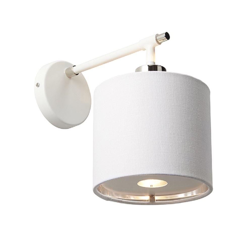 Image of BALANCE1 WPN Balance 1 Light Wall Light In White And Polished Nickel