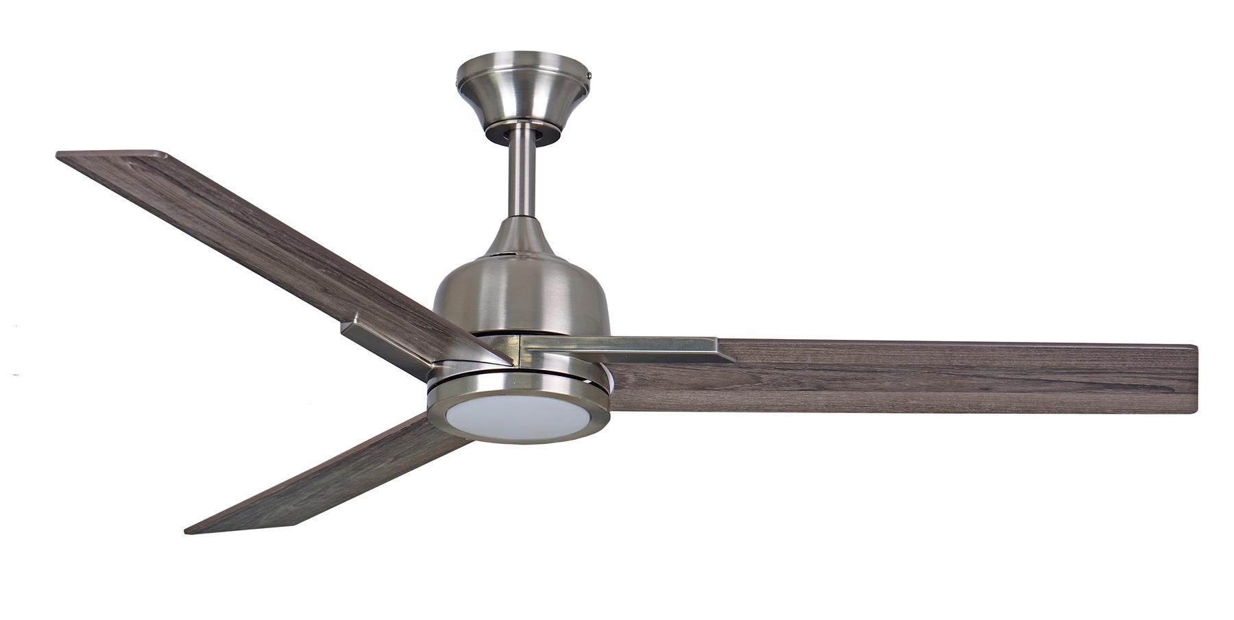 Fantasia 117360 Darwin 44" Brushed Nickel Ceiling Fan with Vintage Oak Blades
