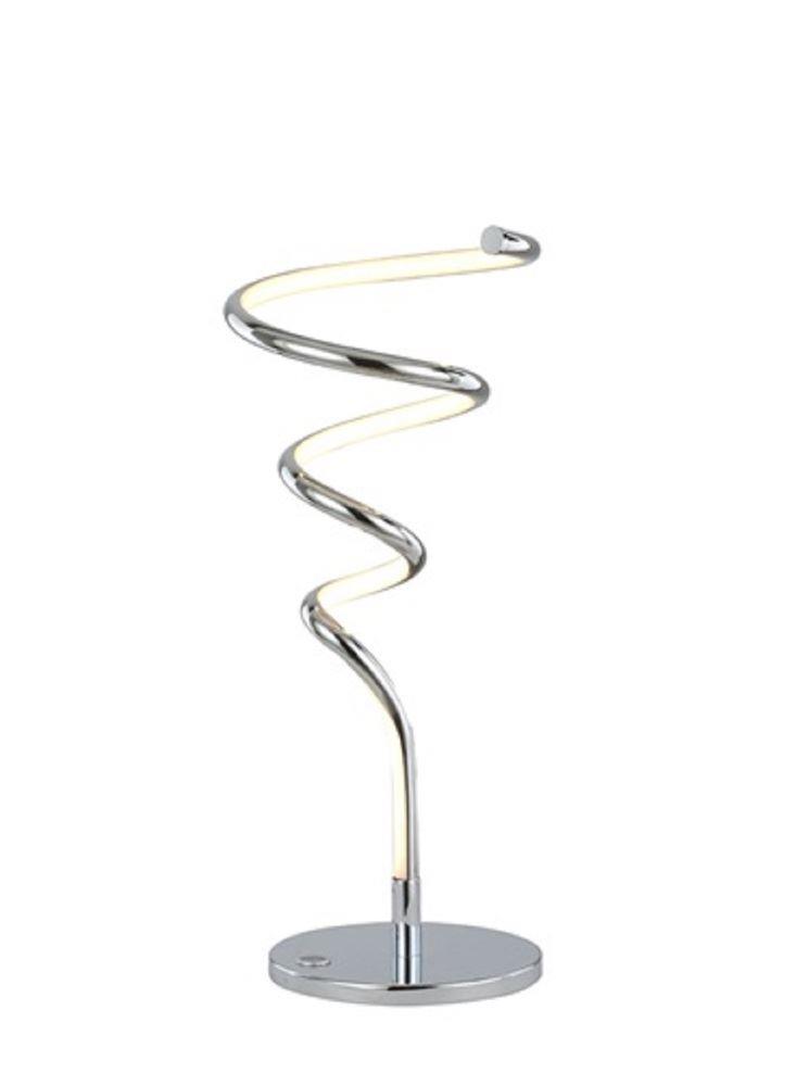 T501 Spiral Table Lamp In Chrome