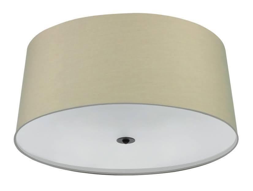 Image of Mantra M5214 Argi 3 Light Flush Ceiling Light In Brown Oxide With Brown Shade