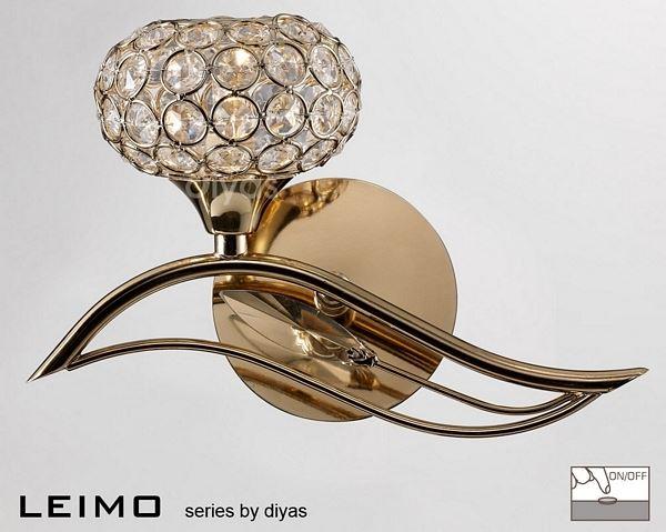 IL30961-L Leimo 1 Light Left Handed French Gold Wall Light