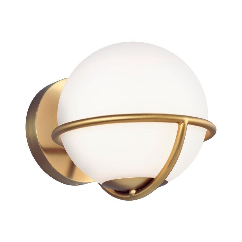 FE-APOLLO1-BB Apollo 1 Light Wall Light In Burnished Brass