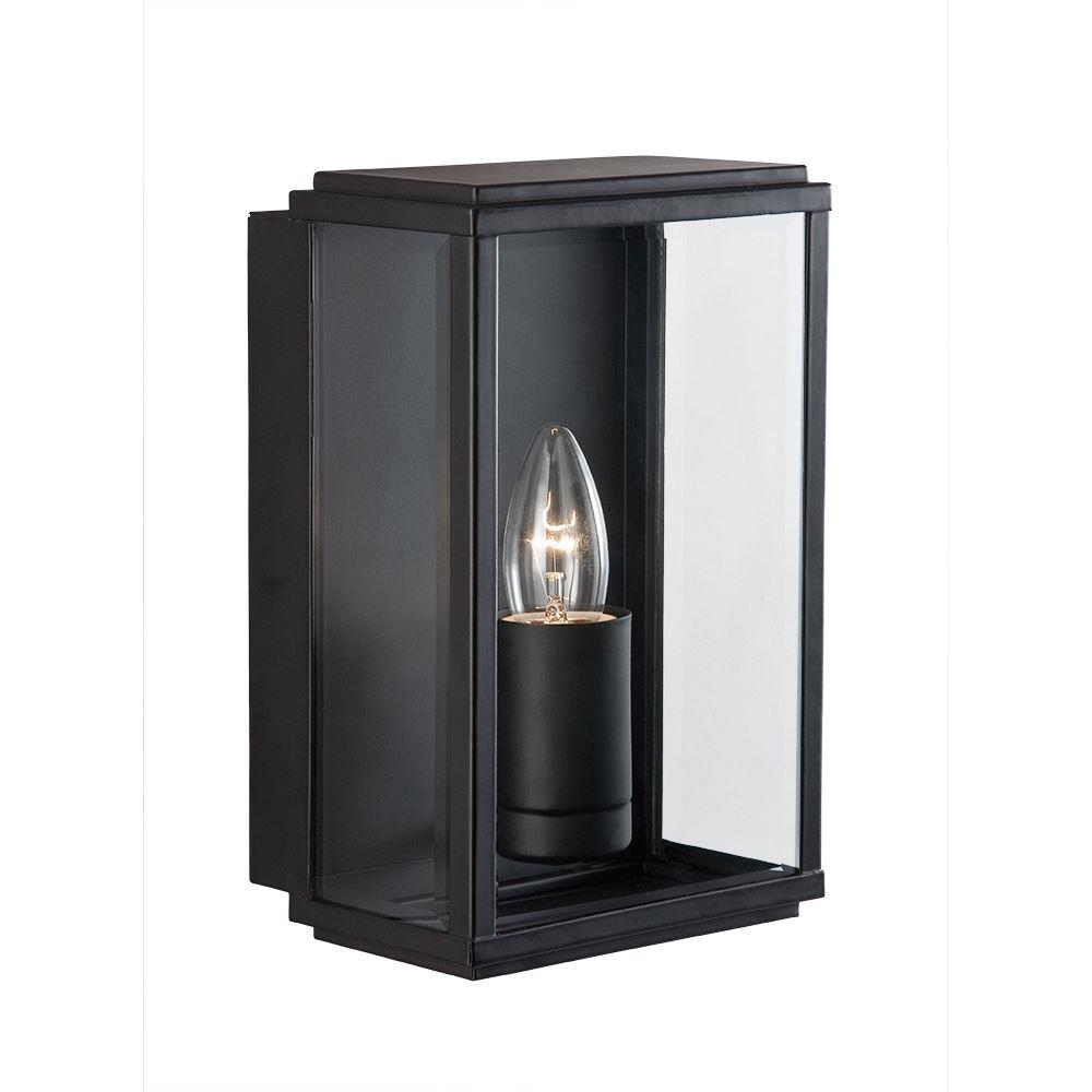 Searchlight 8204BK Outdoor Lighting Black Finish Glass Lantern