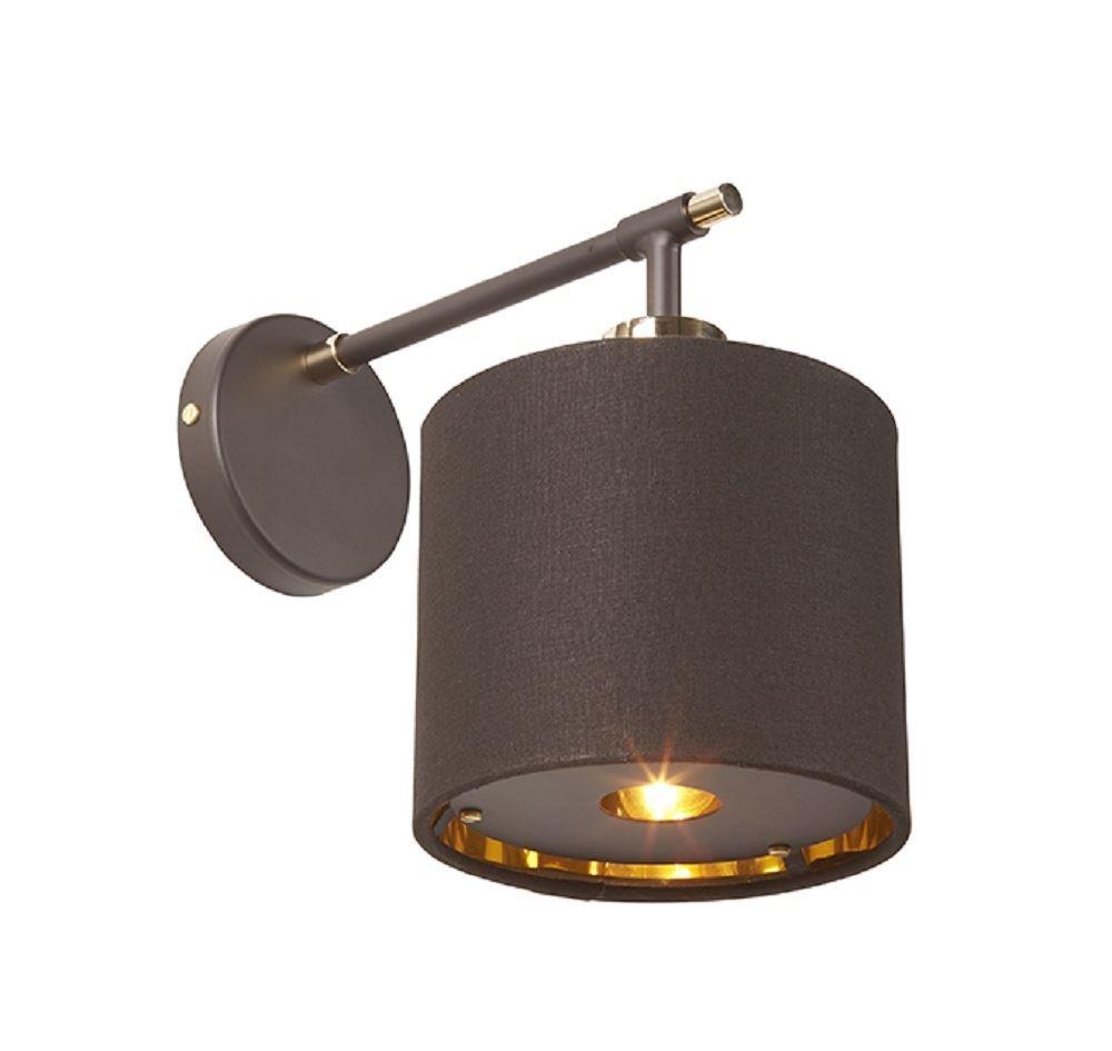 Image of BALANCE1 BRPB Balance 1 Light Wall Light In Brown And Polished Brass