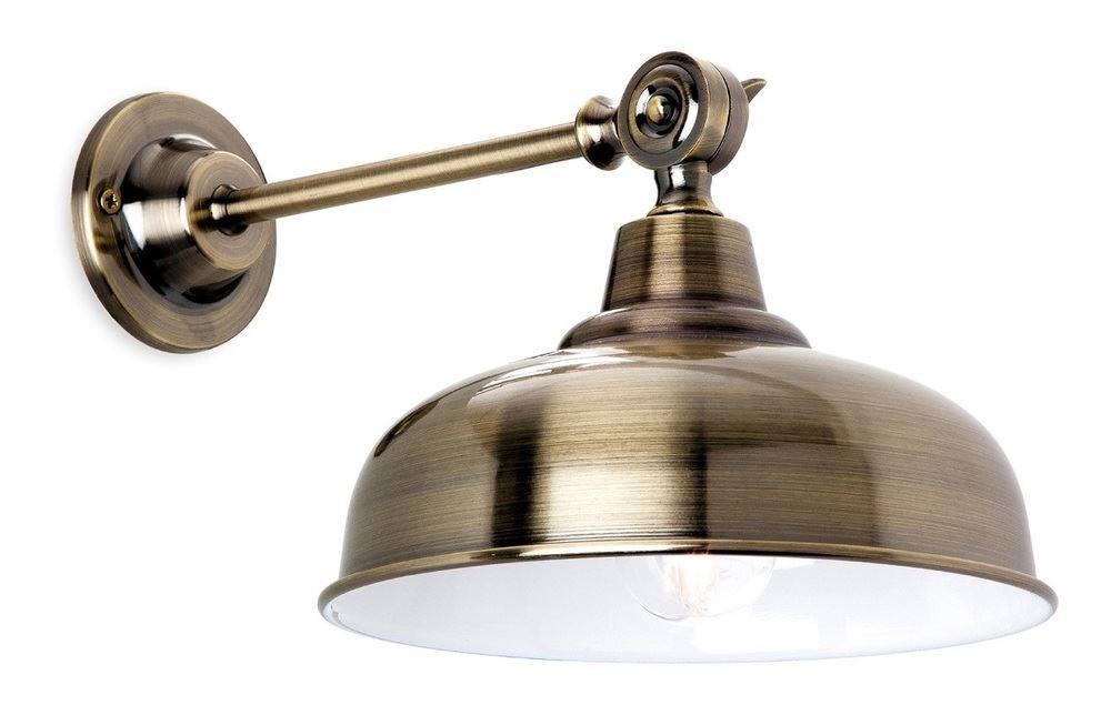 Firstlight 5934AB Preston 1 Light Wall Light In Antique Brass