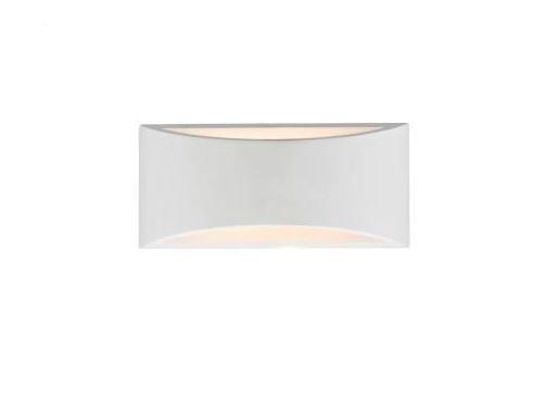 Dar HOV372 Hove White Plaster 2 Light Large Wall Light