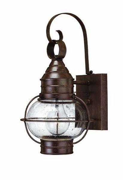HK/CAPECOD/S Outdoor 1 Light Sml Solid Bronze Wall Lantern