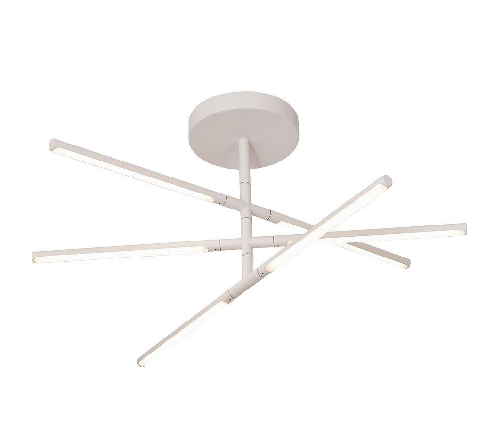 Mantra M6827 Torch 36 Watt LED Semi Flush Ceiling Light  In Sand White