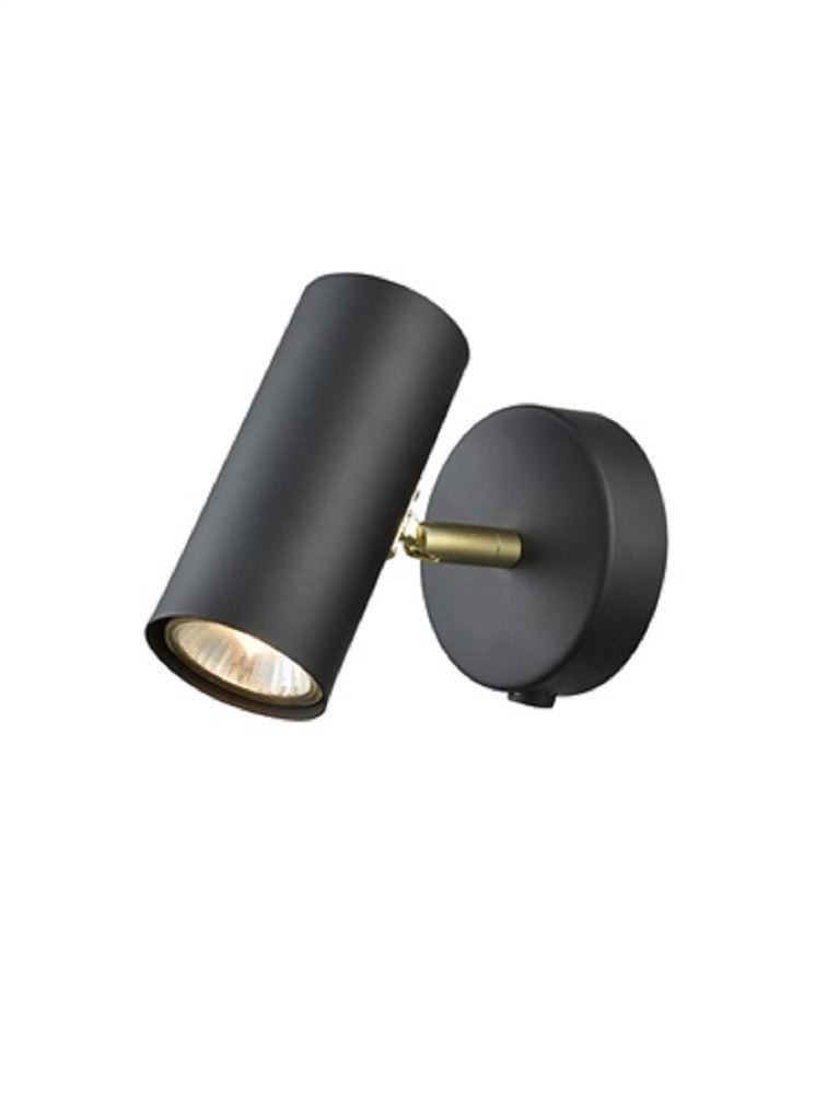 F2402-1 1 Light Wall Light In Black And Gold
