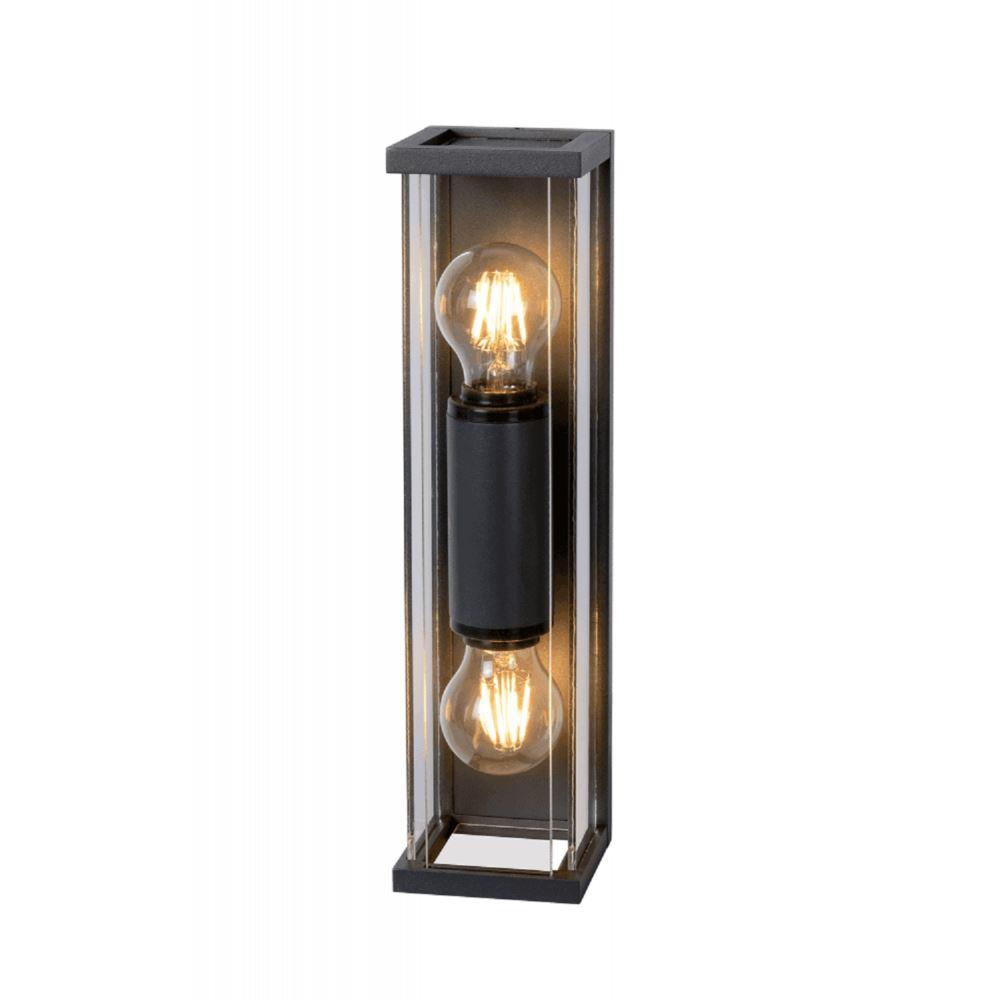 Mantra M6493 Meribel 2 Light Outdoor Wall Light In Graphite - H: 360mm