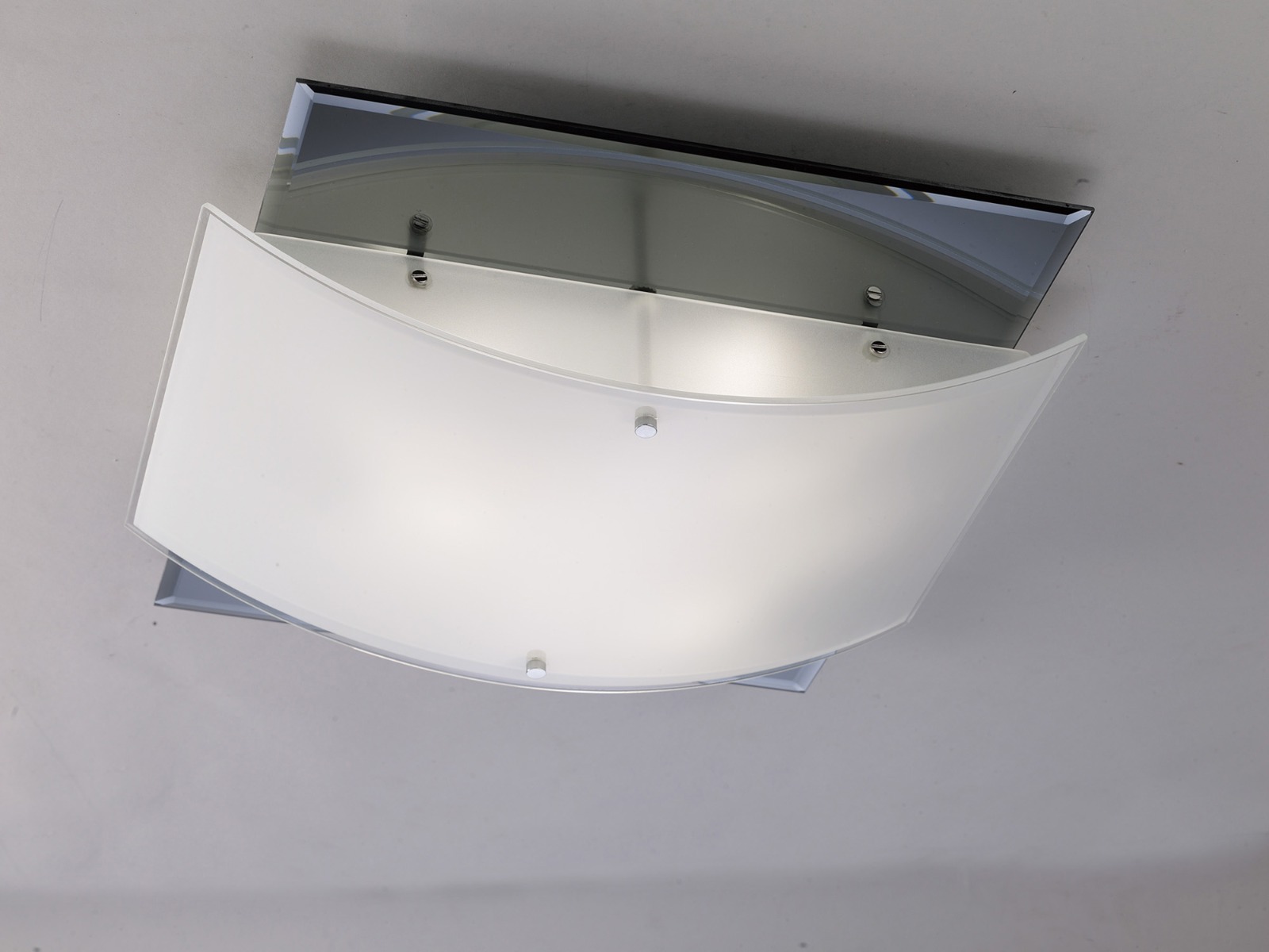 Diyas IL30992 Vito Frosted Glass Flush Ceiling Light
